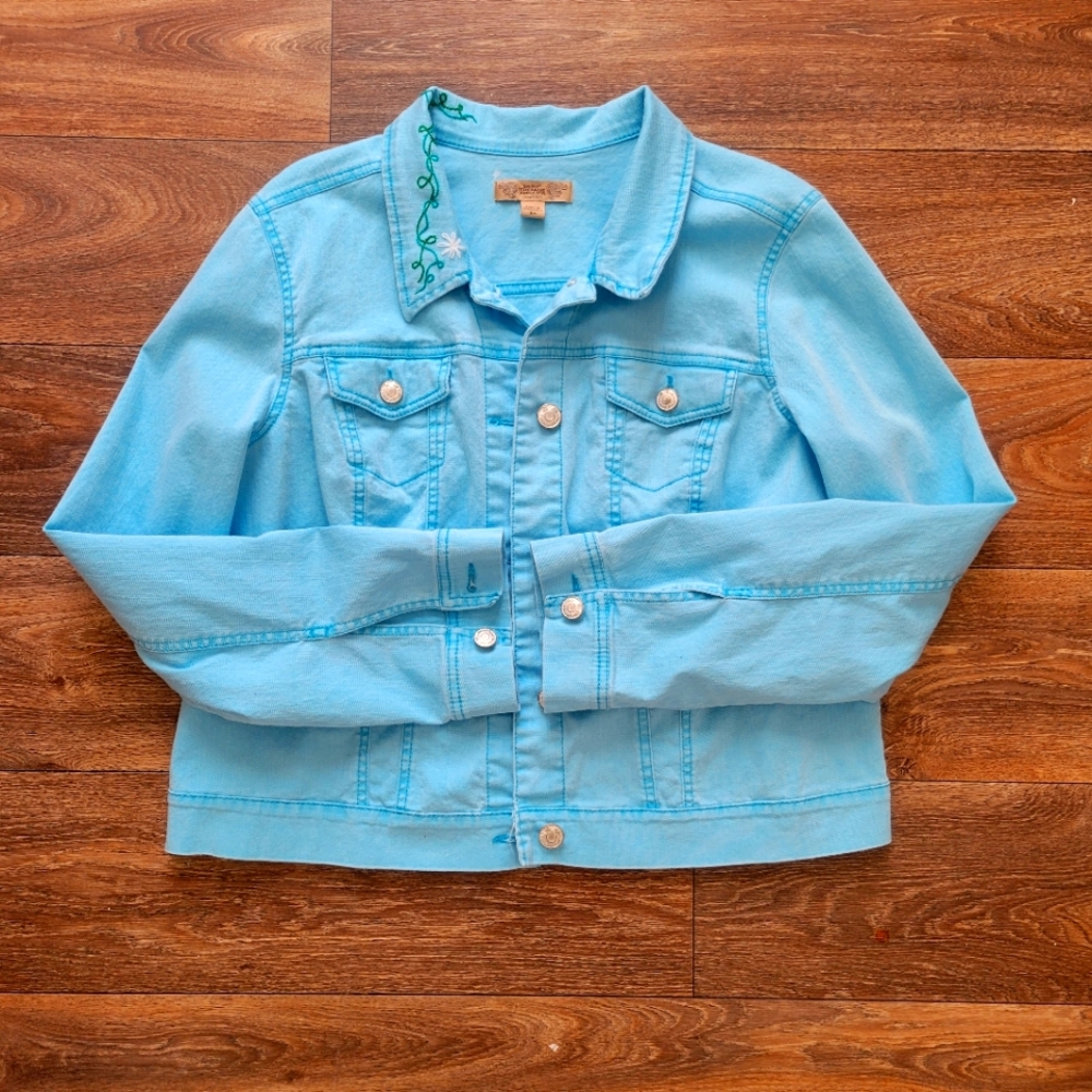 NINE WEST VINTAGE AMERICA COLLECTION STRETCH SHORT JACKET FOR WOMEN